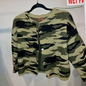 Kerisma Camo Cropped Cardigan